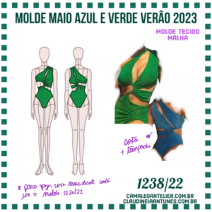 Molde 1238/22 Maio Azul e Verde Verão 2023