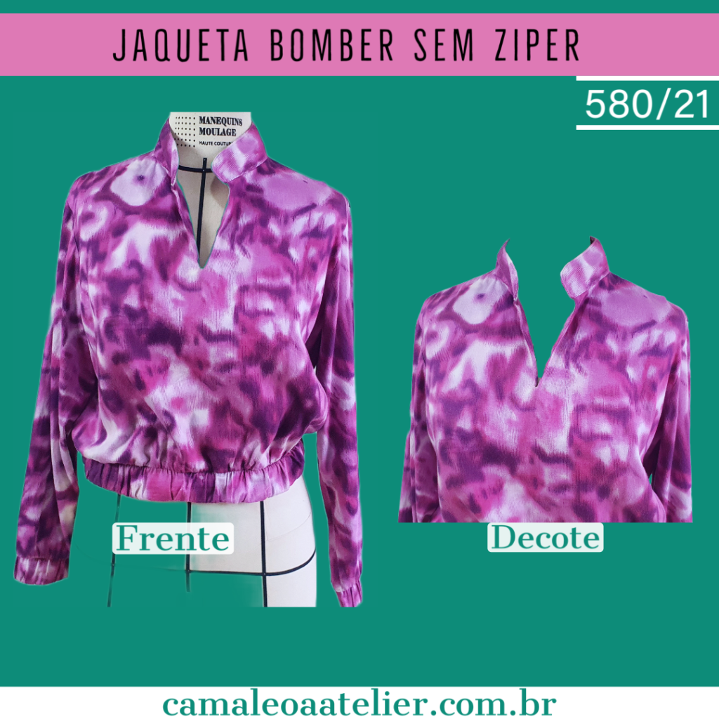 Molde Jaqueta Bomber Curta 580/21