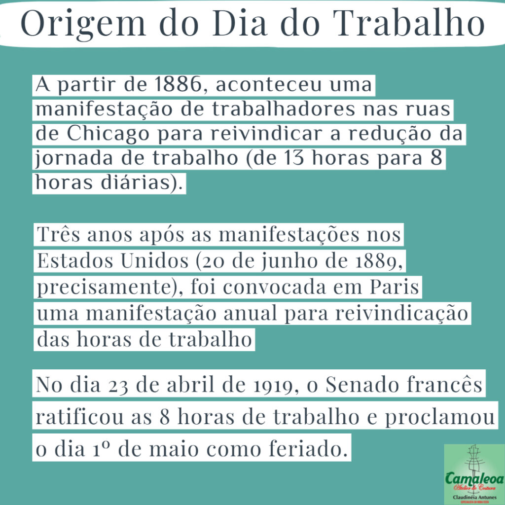 Dia Mundial Do Trabalho Camaleoa Atelier De Costura