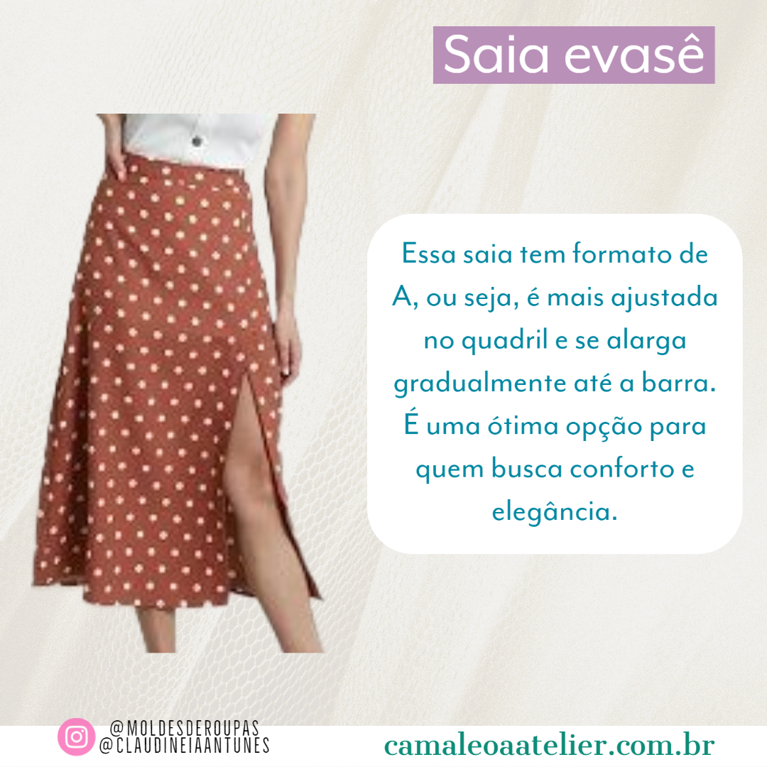 TIPOS DE SAIAS – CAMALEOA ATELIER DE COSTURA