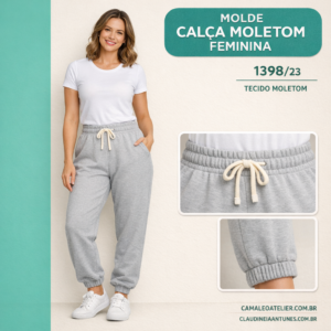 Molde Calça Moletom Feminina 1398/23