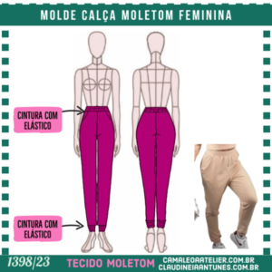 Molde Calça Feminina com Elástico Cintura 1141/22
