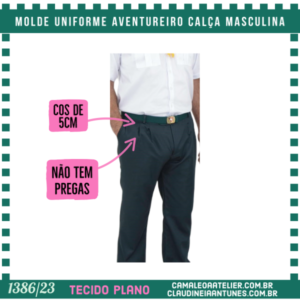 Molde Uniforme Aventureiro Calça Masculina 1386/23