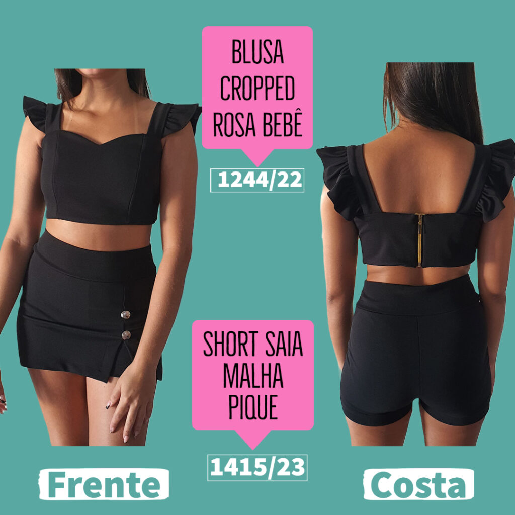 Molde Short Saia Malha Pique 1415/23