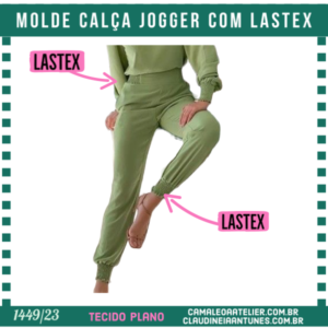 Molde Calça Jogger com Lastex 1449/23