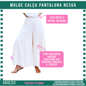 Molde Calça Pantalona Nesga 1515/23