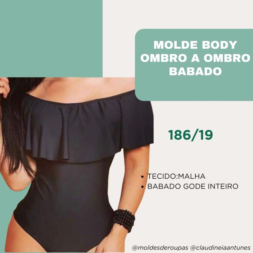 Molde Body Ombro a Ombro Babado 186/19