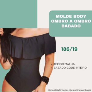 Molde Body Ombro a Ombro Babado 186/19
