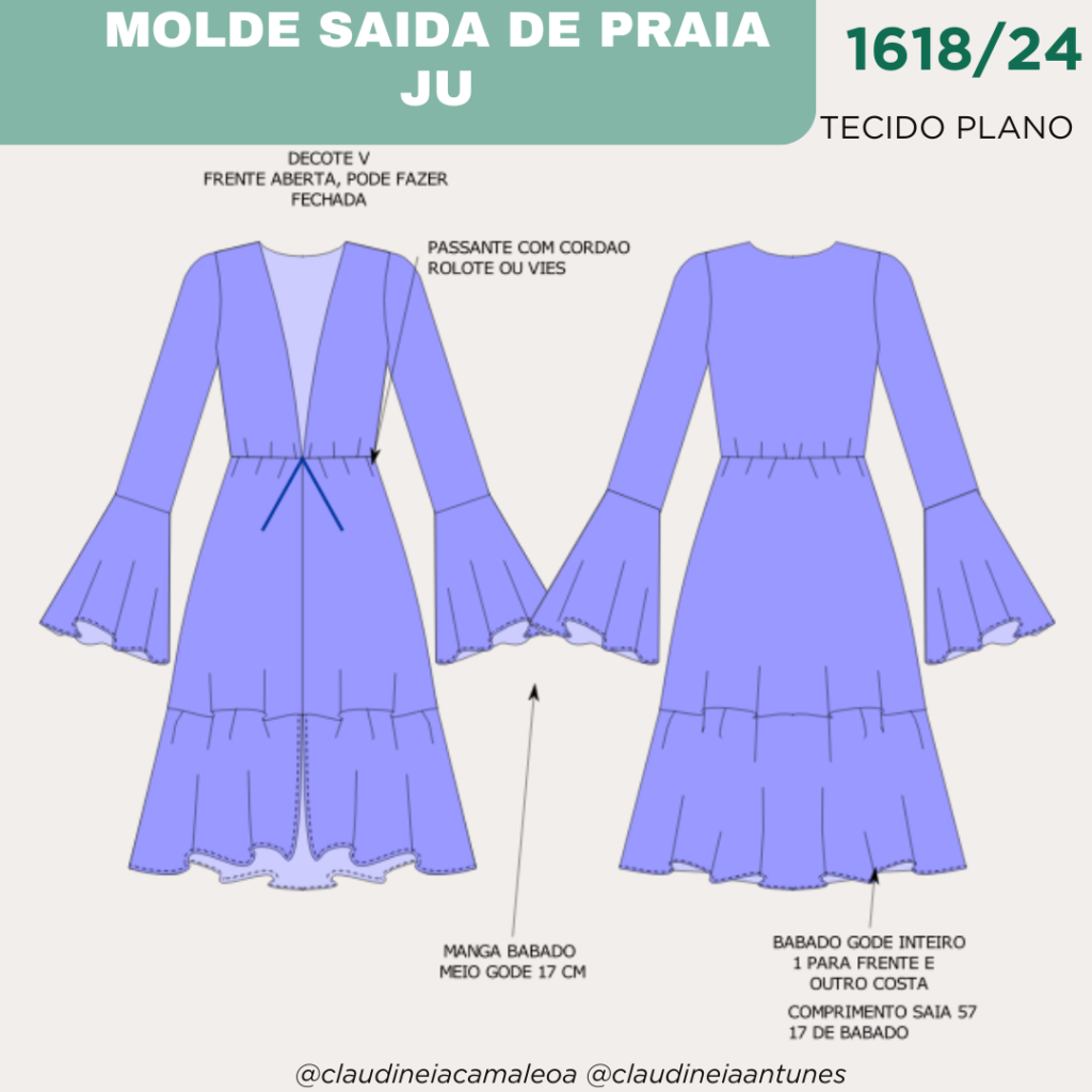 MOLDE SAIDA DE PRAIA JU 1618/24