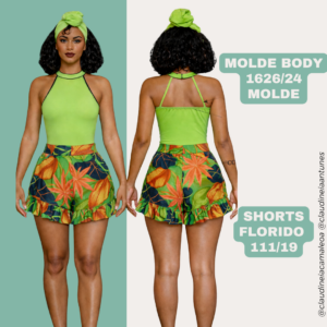 Molde Short Florido 111/19