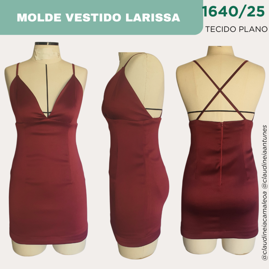 Molde Vestido Larissa 1640/25