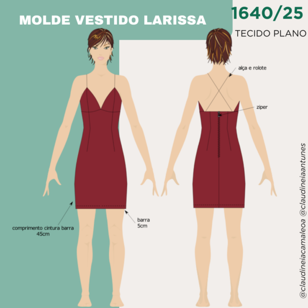 MOLDE VESTIDO LARISSA 1640/25 - Image 2