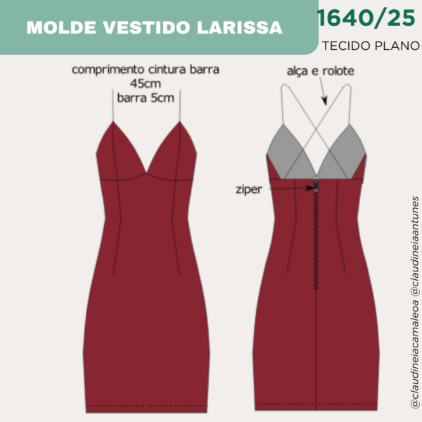 MOLDE VESTIDO LARISSA 1640/25 - Image 3