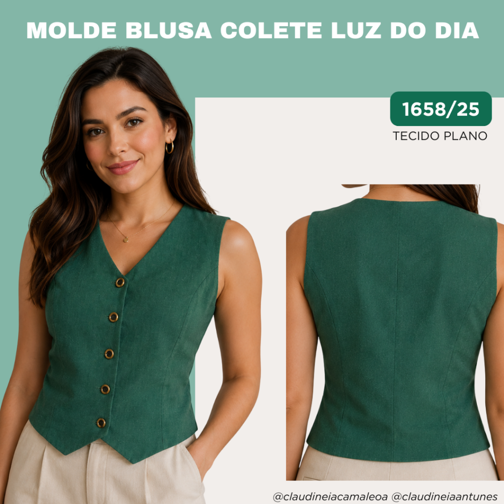 MOLDE BLUSA COLETE LUZ DO DIA 1658/25